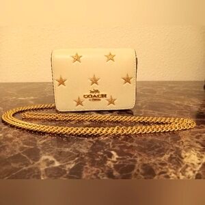 NIB Coach Wallet w/charms and crossbody chain $218